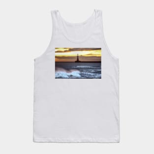 Roker pier and lighthouse sunrise Tank Top